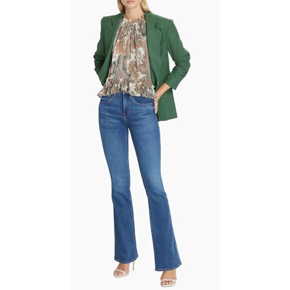 Veronica Beard Women's Barely Orchid Paisley Halter Neck Renee Tops Size 12 NWT - Picture 2 of 11